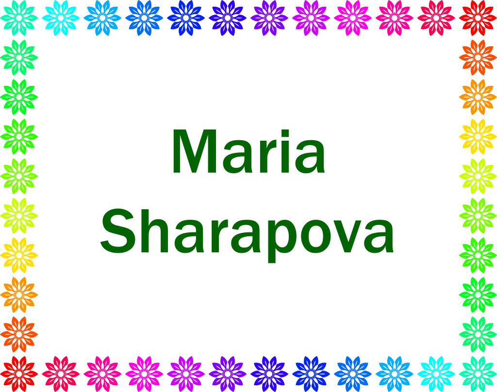 Maria Sharapova celebrity photo